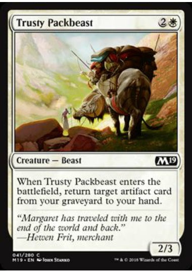 (英)信頼できる荷役獣 / Trusty Packbeast【M19】 No.041
