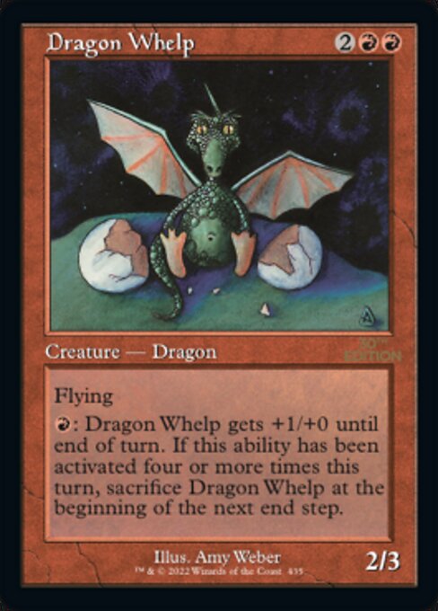 (英)チビ・ドラゴン / Dragon Whelp【30A】 旧枠加工カード No.435 ※トーナメントで使用することはできません。