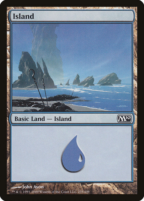 (英)【Foil】島 / Island【M10】 No.235