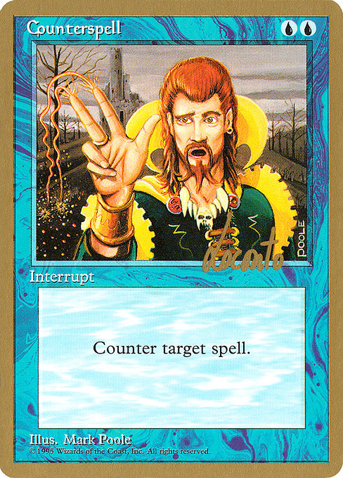 (英)対抗呪文 / Counterspell【PTC】 ProTour NewYork Decks 1996 Michael Loconto 金枠 No.070