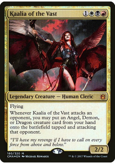 (英)【Foil】巨大なるカーリア / Kaalia of the Vast【CMDANTHO】 No.180