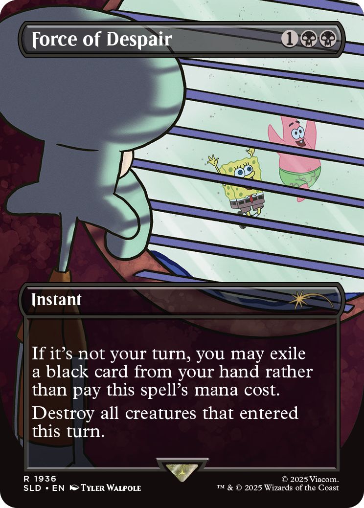 (英)絶望の力 / Force of Despair【SLD】 Secret Lair x SpongeBob SquarePants: Internet Sensation No.1936