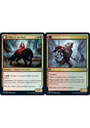 (英)【Foil】群れの仔 / Child of the Pack - 野蛮な群友 / Savage Packmate【VOW】 No.234