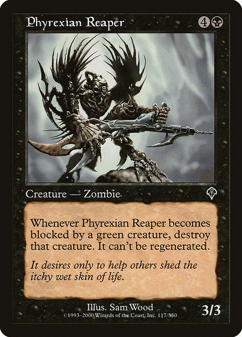 (英)【Foil】ファイレクシアの死神 / Phyrexian Reaper【INV】 No.117