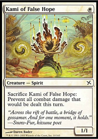 (英)【Foil】偽りの希望の神 / Kami of False Hope【BOK】 No.010