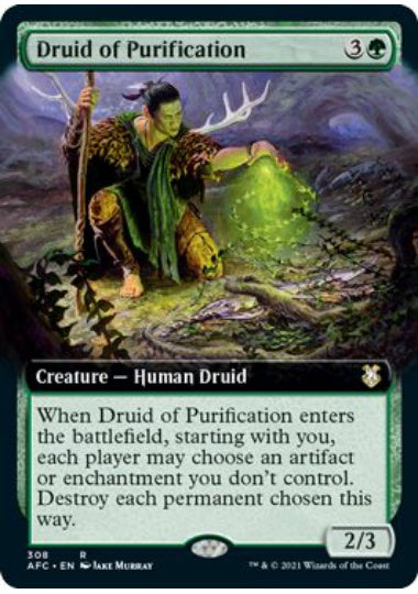 (英)浄化のドルイド / Druid of Purification ★拡張枠★ 【AFC】 No.308