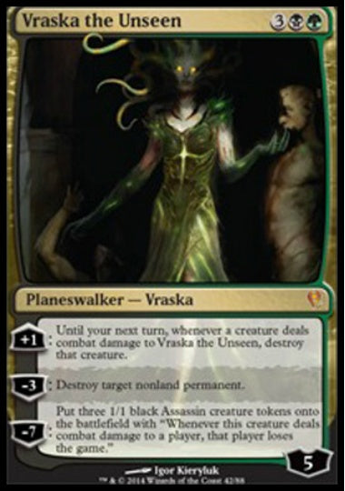 (英)【Foil】見えざる者、ヴラスカ / Vraska the Unseen【JVSV】絵違いFoil No.042
