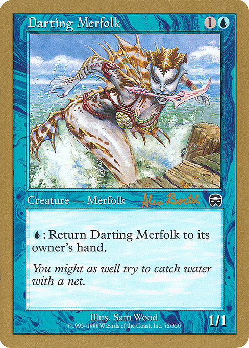 (英)矢のごときマーフォーク / Darting Merfolk【WC01】 World Championship Decks 2001 Alex Borteh 金枠 No.006