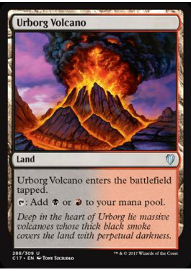 (英)アーボーグの火山 / Urborg Volcano【C17】 No.288