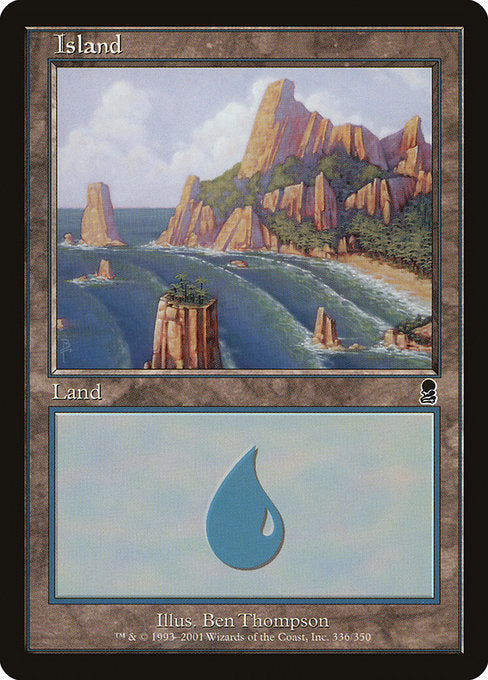 (英)【Foil】島 / Island【ODY】 No.336