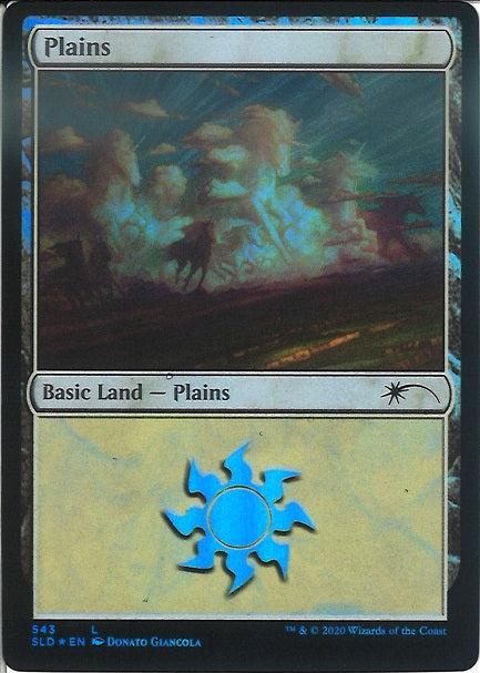 (英)【Foil】平地 / Plains【SLD】 No.543