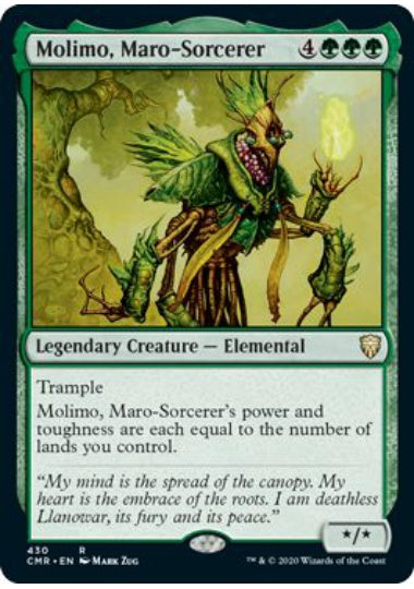 (英)マローの魔術師モリモ / Molimo, Maro-Sorcerer【CMR】 統率者デッキ収録 No.430