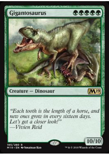 (英)【Foil】ギガントサウルス / Gigantosaurus【M19】 No.185