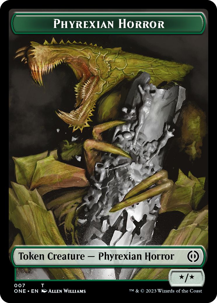 (英)ファイレクシアン・ホラートークン / Phyrexian Horror Token【ONE-TOKEN】 No.007