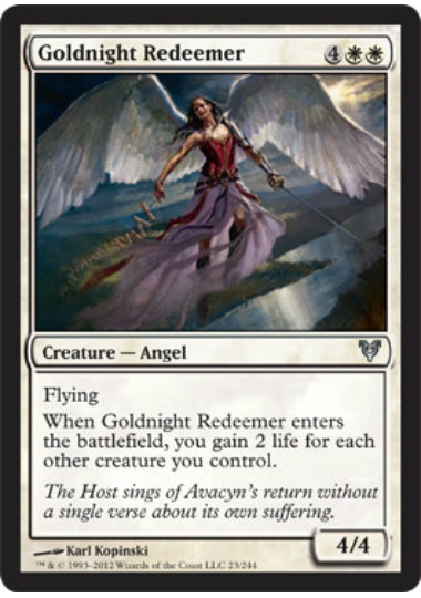 (英)黄金夜の救い手 / Goldnight Redeemer【AVR】 No.023
