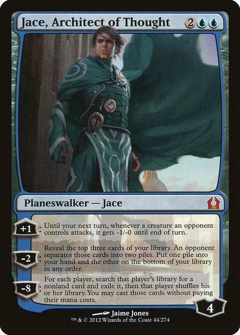 (英)【Foil】思考を築く者、ジェイス / Jace, Architect of Thought【RTR】 No.044
