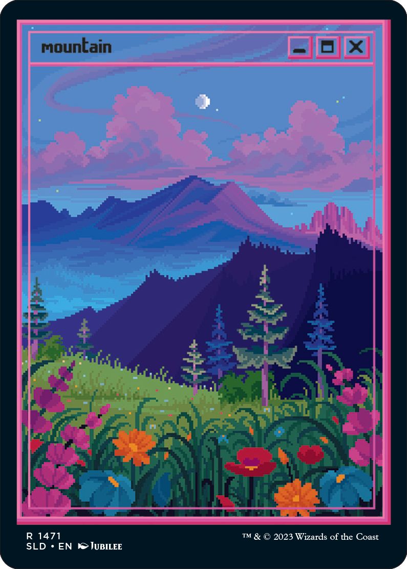 (英)【Foil】山 / Mountain【SLD】PixelLands_v02.jpg No.1471