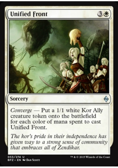 (英)【Foil】統一戦線 / Unified Front【BFZ】 No.053