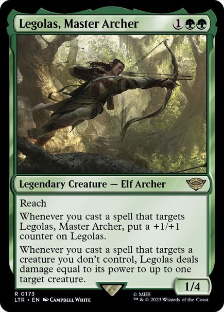 (英)【Foil】弓の名人、レゴラス / Legolas, Master Archer【LTR】 No.173