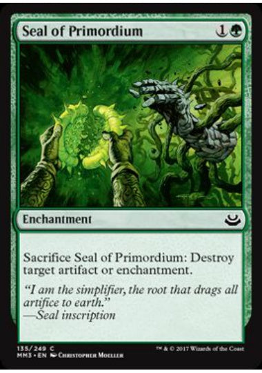 (英)【Foil】原基の印章 / Seal of Primordium【MM3】 No.135