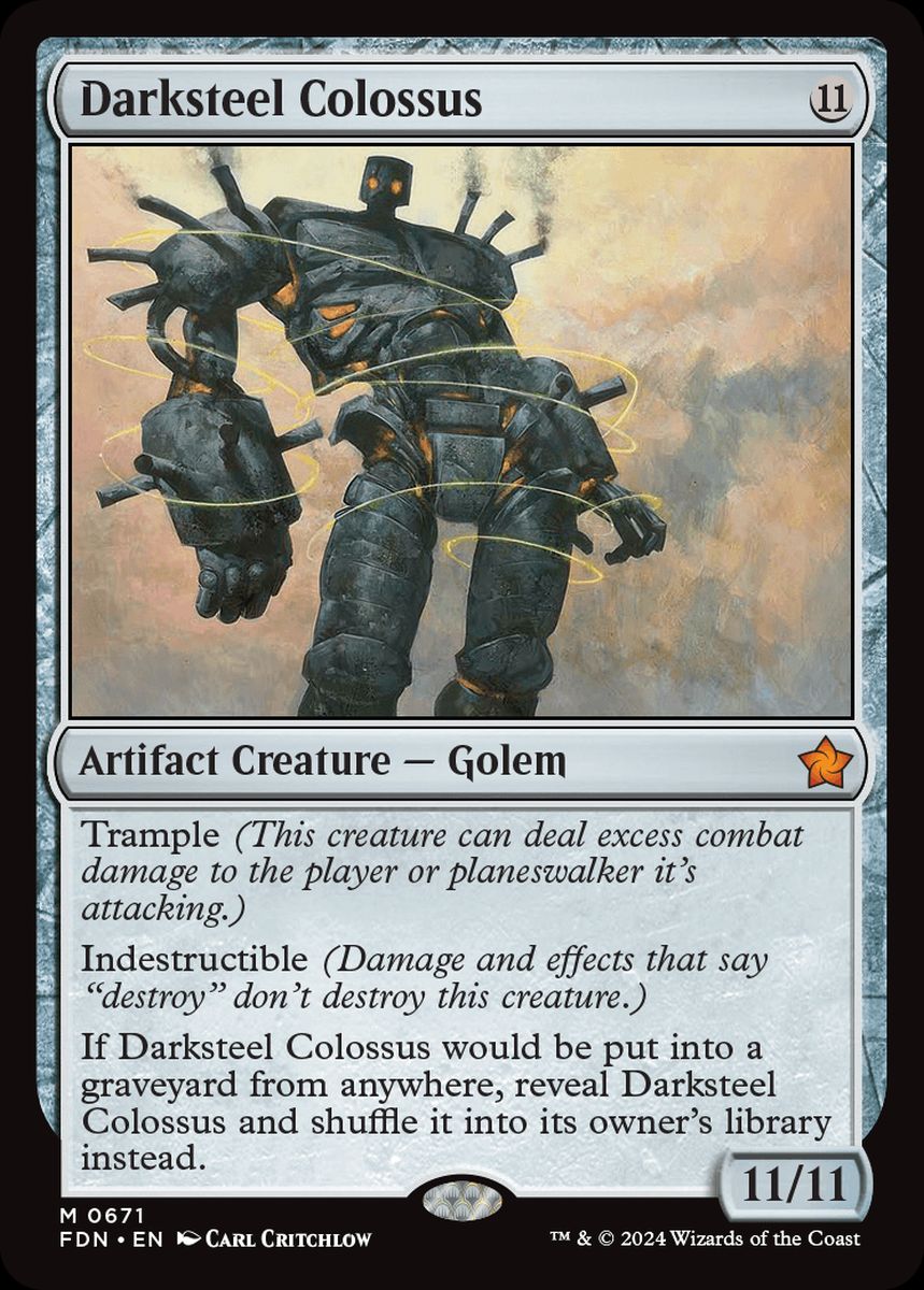 (英)ダークスティールの巨像 / Darksteel Colossus【FDN】 Starter Collection収録 No.671