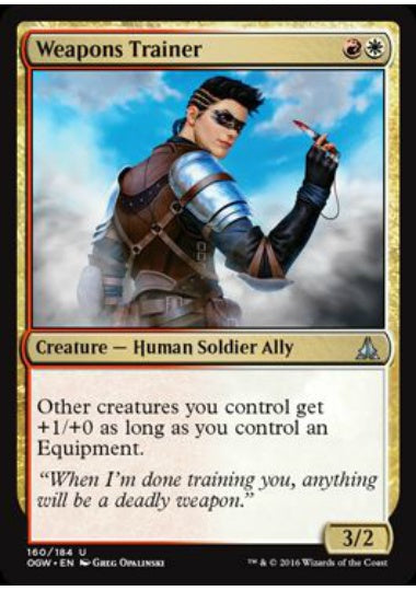 (英)【Foil】武器の教練者 / Weapons Trainer【OGW】 No.160