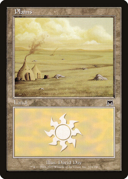(英)【Foil】平地 / Plains【ONS】 No.334