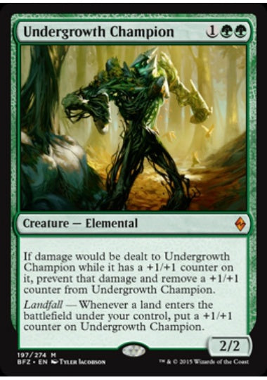 (英)下生えの勇者 / Undergrowth Champion【BFZ】 No.197