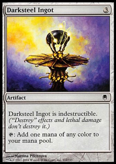 (英)【Foil】ダークスティールの鋳塊 / Darksteel Ingot【DST】 No.112