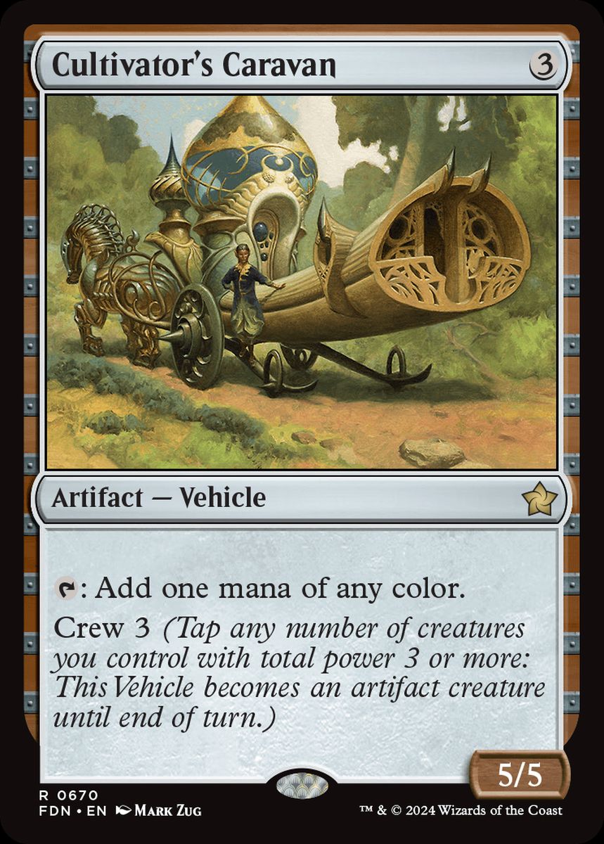 (英)耕作者の荷馬車 / Cultivator's Caravan【FDN】 Starter Collection収録 No.670