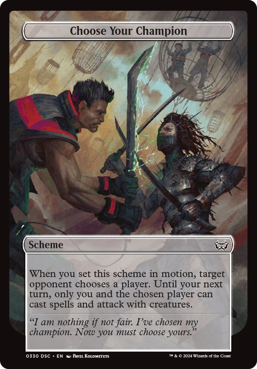 (英)貴様共の勇者を選べ / Choose Your Champion【DSC-SCHEME】 【大判カード】 No.330