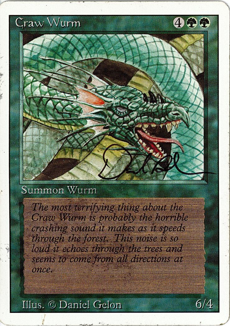 (英)大喰らいのワーム / Craw Wurm【3ED】 No.190 サイン入り [委託販売品]