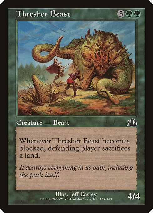 (英)【Foil】尾長獣 / Thresher Beast【PCY】 No.128