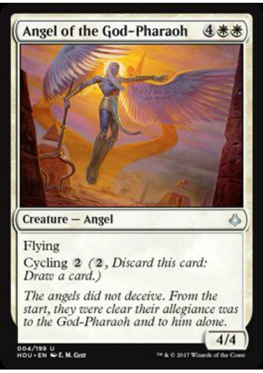 (英)【Foil】王神の天使 / Angel of the God-Pharaoh【HOU】 No.004