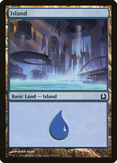 (英)【Foil】島 / Island【RTR】 No.255