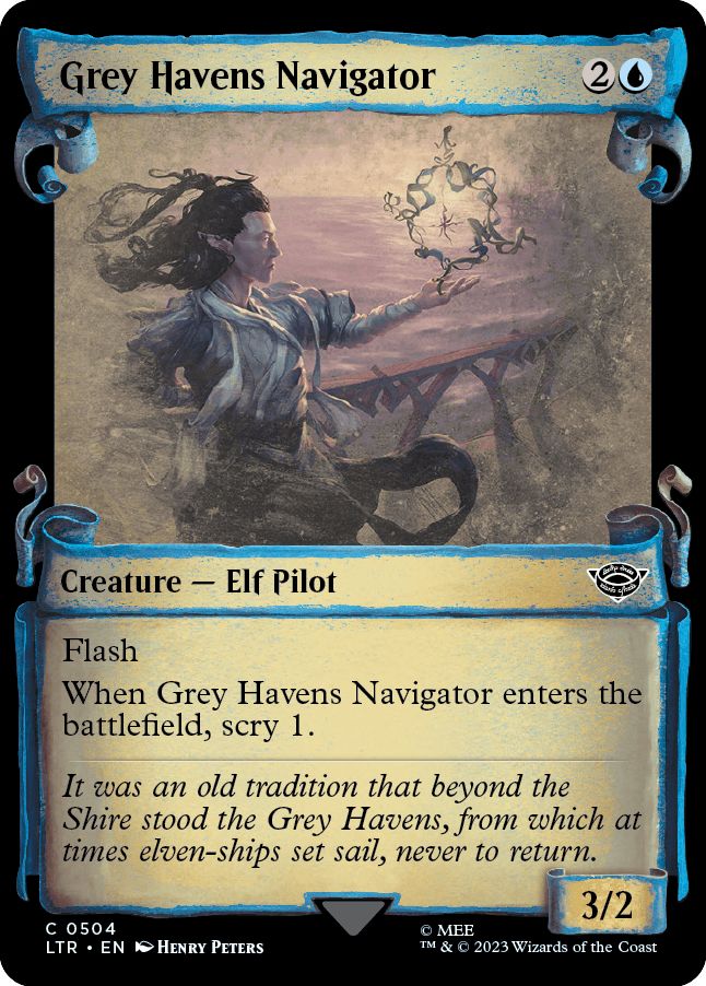 (英)【銀Foil】灰色港の航海士 / Grey Havens Navigator ★ショーケース枠★(中つ国の巻物) 【LTR】 No.504
