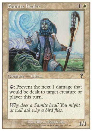 (英)【Foil】サマイトの癒し手 / Samite Healer【7ED】 No.038