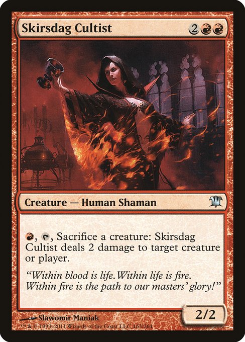 (英)【Foil】スカースダグの信者 / Skirsdag Cultist【ISD】 No.163