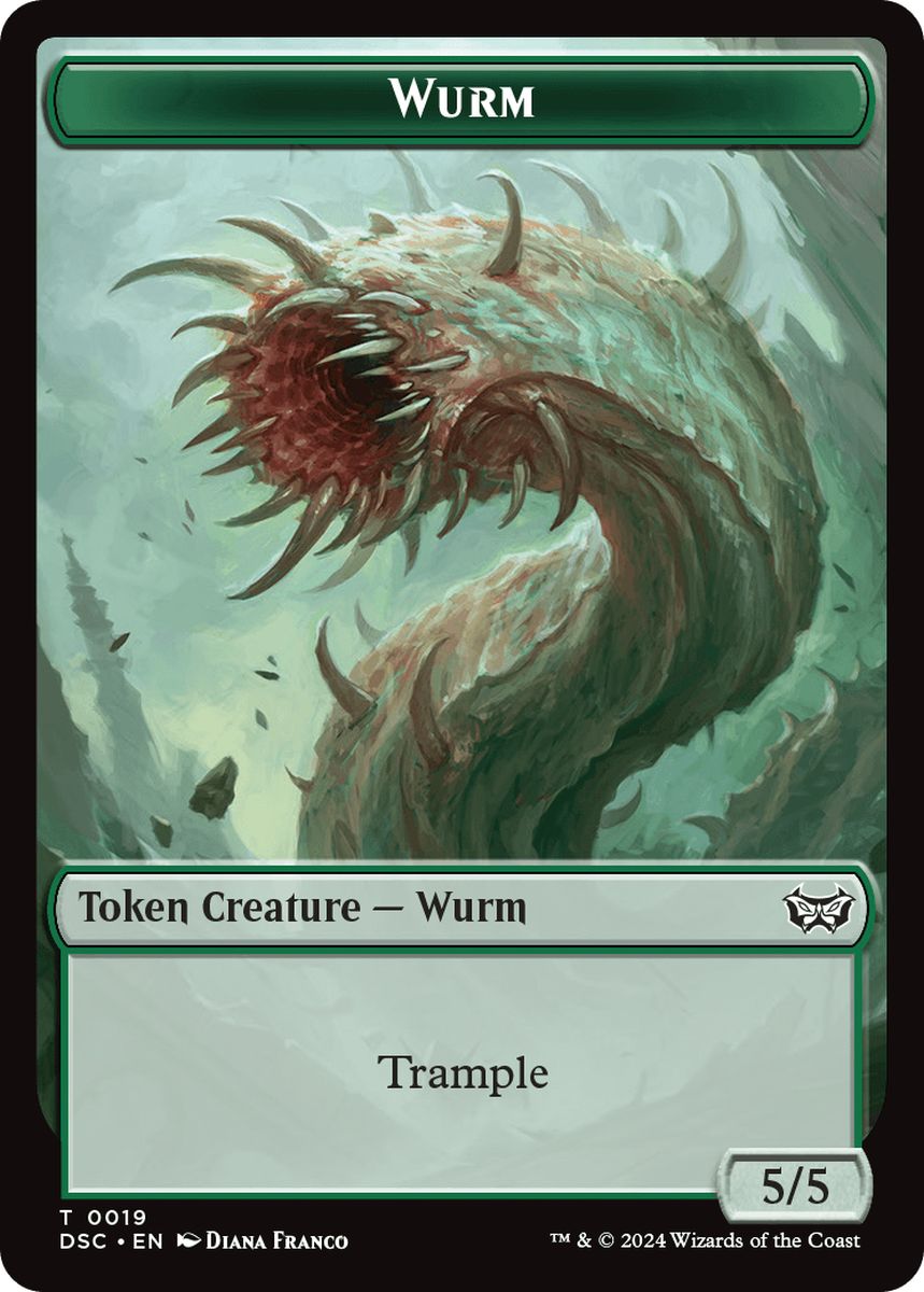 (英)ワームトークン / Wurm Token No.019 - 予示トークン / Manifest Token【DSC-TOKEN】 No.018