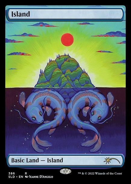 (英)【Foil】島 / Island【SLD】The Astrology Lands: Pisces No.386