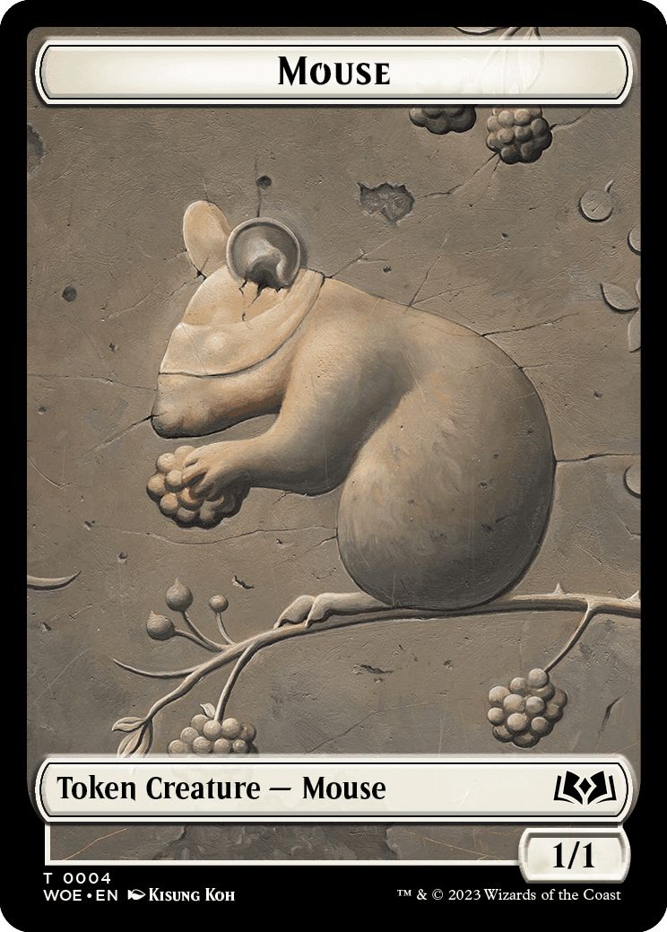 (英)ハツカネズミトークン / Mouse Token【WOE-TOKEN】 No.004