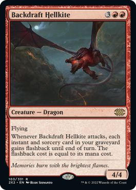 (英)【Foil】逆噴射のヘルカイト / Backdraft Hellkite【2X2】 No.103