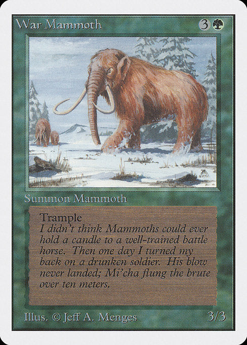 (英)ウォー・マンモス / War Mammoth【2ED】 No.228