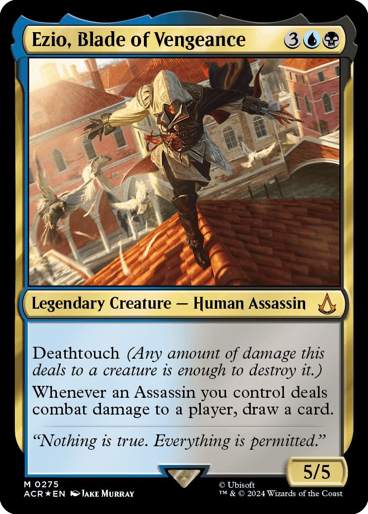 (英)【Foil】Ezio, Blade of Vengeance【ACR】スターターキット収録 No.275