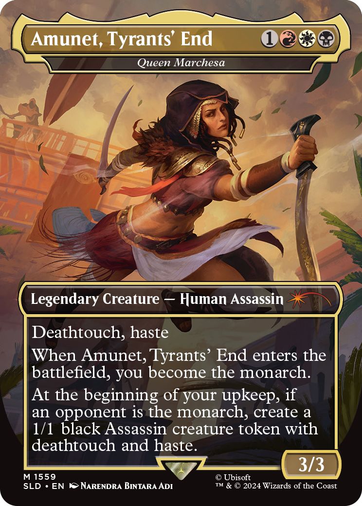 (英)【Foil】Amunet, Tyrants' End[マルチェッサ女王 / Queen Marchesa]【SLD】Secret Lair x Assassin's Creed: Lethal Legends No.1559