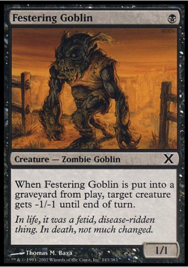 (英)ただれたゴブリン / Festering Goblin【10E】 No.143