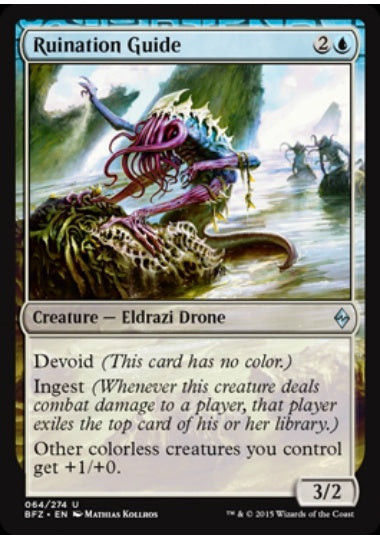 (英)【Foil】破滅を導くもの / Ruination Guide【BFZ】 No.064