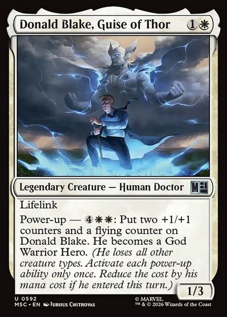 (英)【Foil】ソーの仮の姿、ドナルド・ブレイク / Donald Blake, Guise of Thor【MSC】 No.592