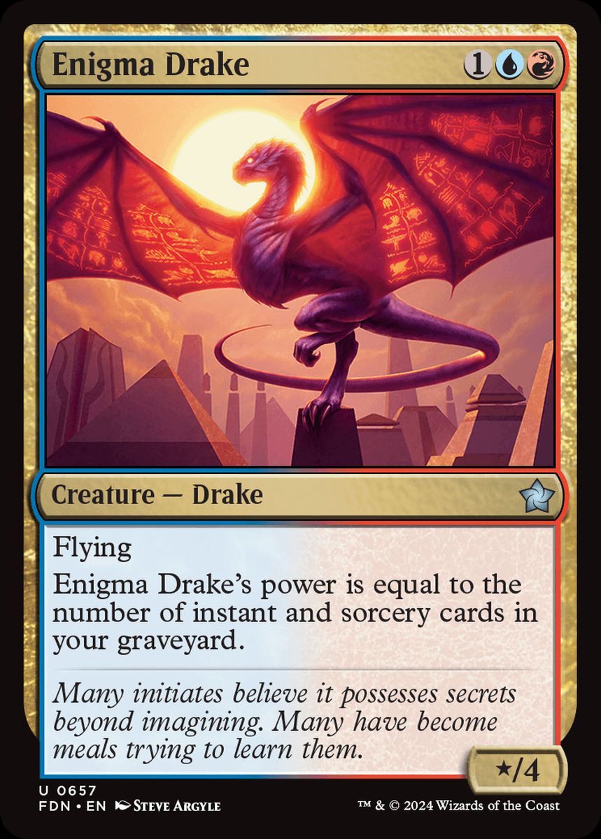 (英)奇怪なドレイク / Enigma Drake【FDN】 Starter Collection収録 No.657