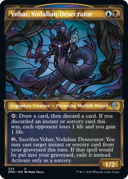 (英)ヴォーデイリアの冒涜者、ヴォハー / Vohar, Vodalian Desecrator ★ショーケース枠★(ステンドグラス版) 【DMU】 No.325